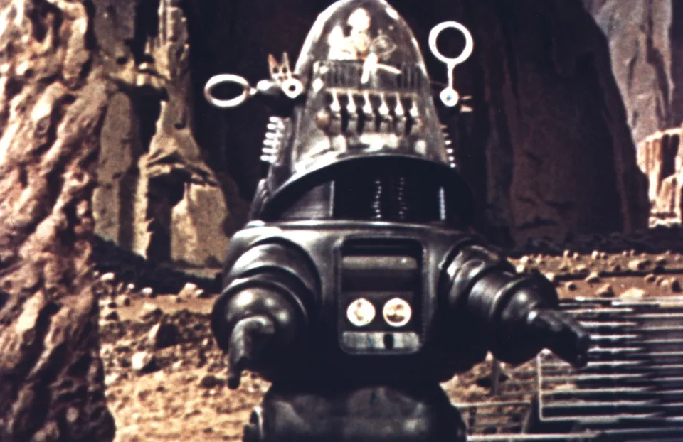 FORBIDDEN PLANET, 1956, Robbie the Robot, Walter Pidgeon, Leslie Nielsen,  Anne Francis, sci-fi film